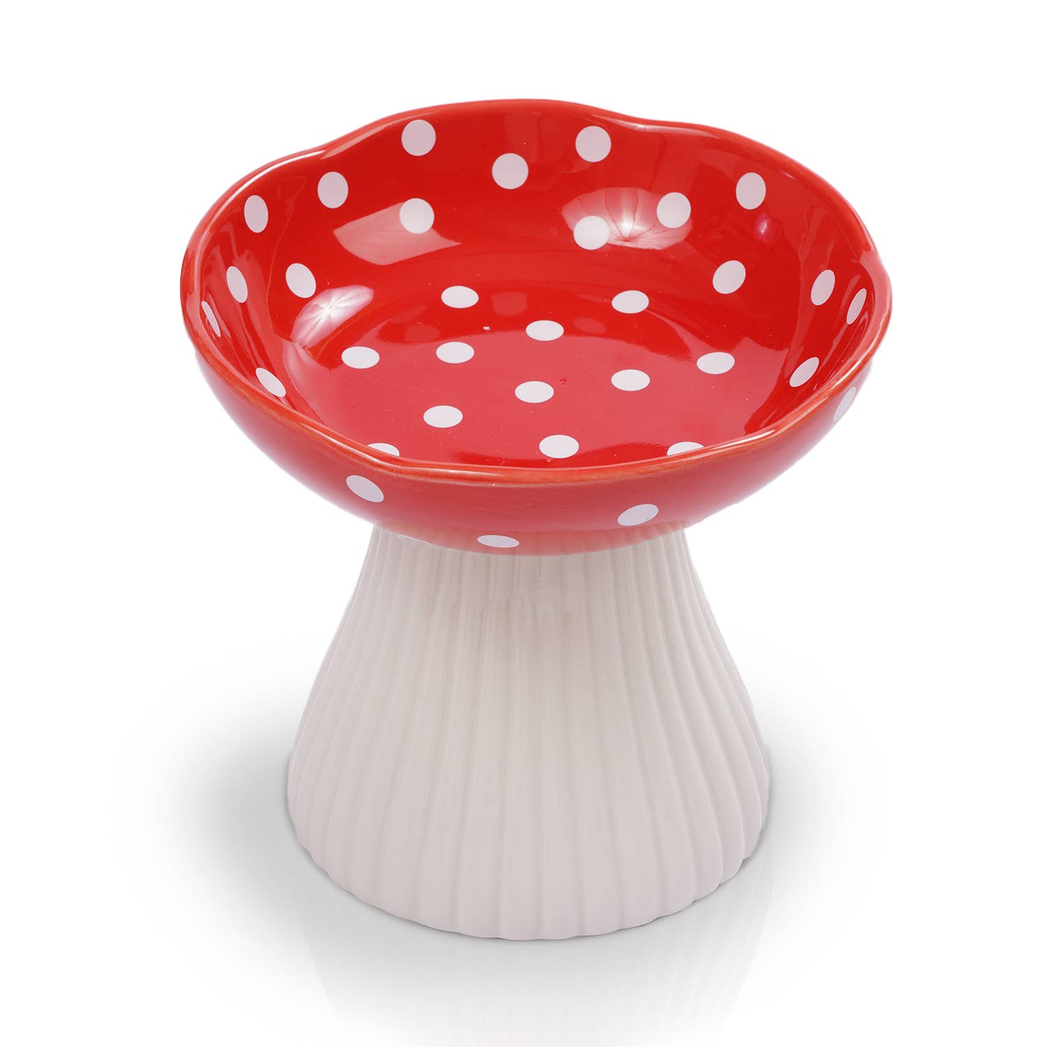 Precious Tails - Wholesale Pet Bowl - Cat/Dog - Mushroom Shaped  Stoneware Elevated Pet Bowl15