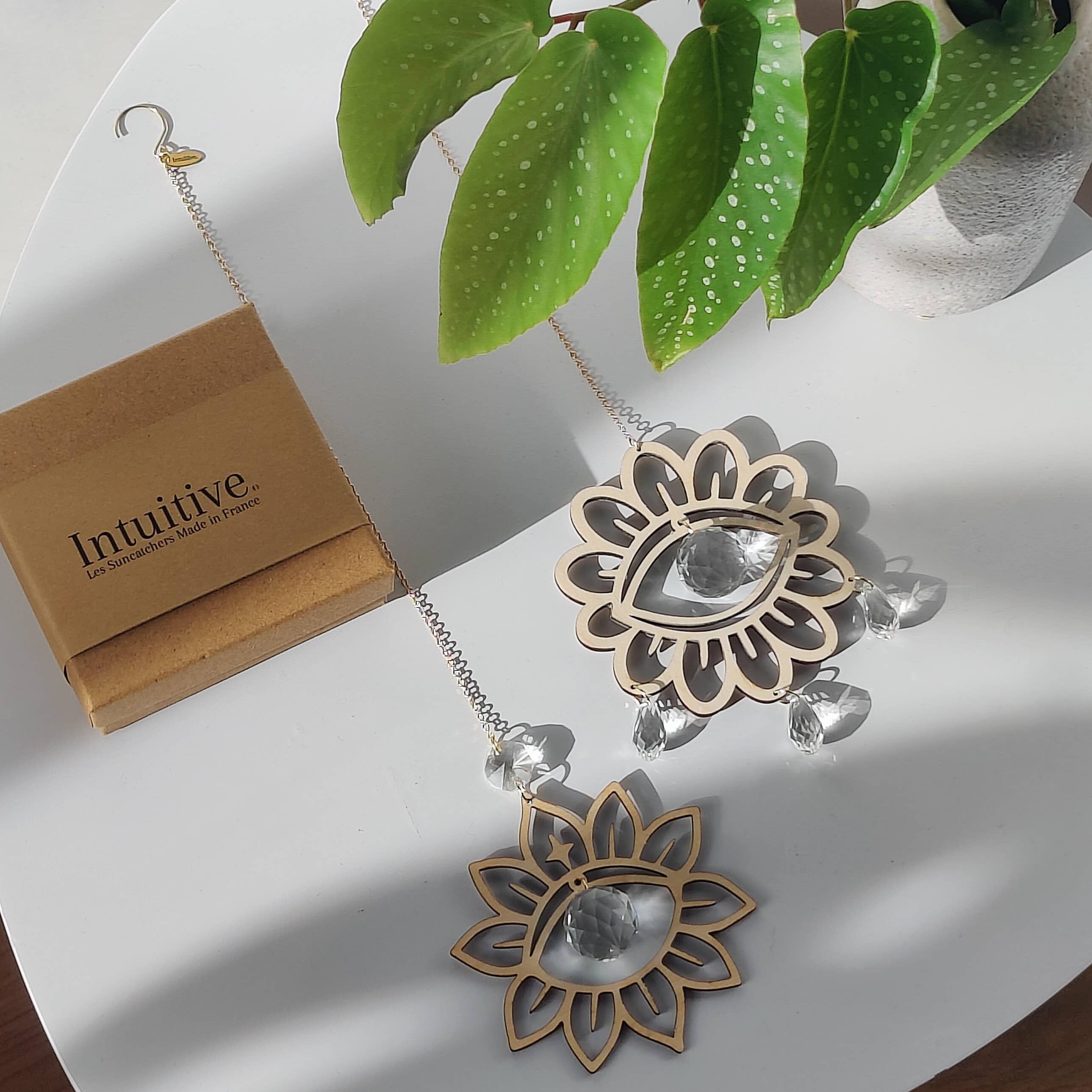 Atelier Intuitive - Wholesale Suncatcher - CLARA • Wooden and glass crystal suncatcher3