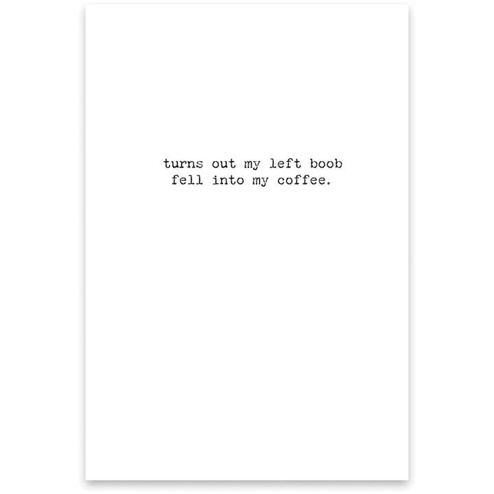 Primitives by Kathy - Wholesale Everyday Greeting Card - My Coffee Greeting Card
