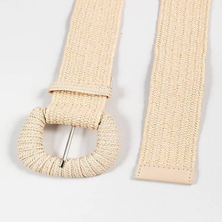 ACCITY - Wholesale Belt - Women's - RETRO ELASTIC BELT WITH BRAIDED BUCKLE_CWABE04405