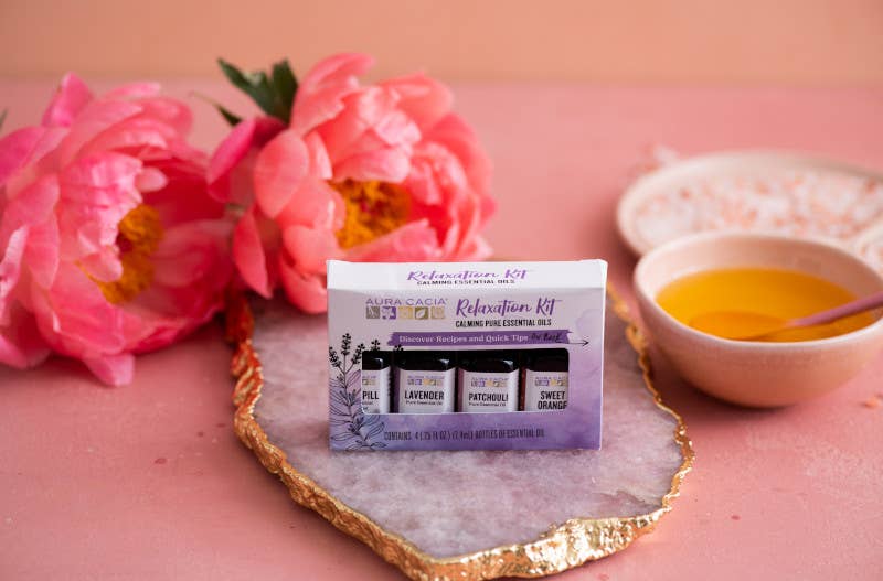 Aura Cacia - Wholesale Essential Oil - Relaxation Kit, 100% Pure Essential Oils|4 Calming Aromas7