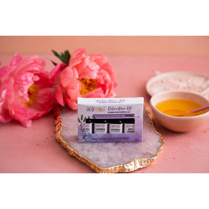 Aura Cacia - Wholesale Essential Oil - Relaxation Kit, 100% Pure Essential Oils|4 Calming Aromas7
