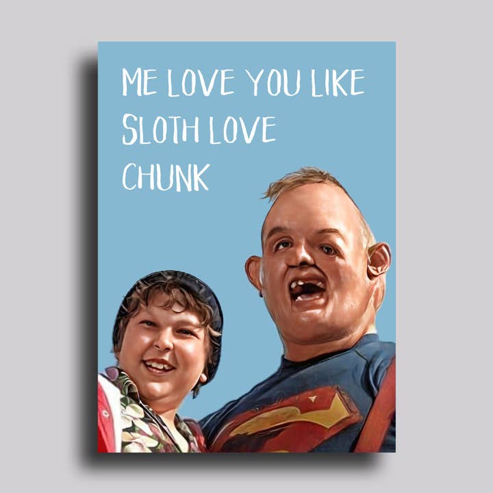 Faultier liebt Brocken Die Goonies Grußkarte für den Großhandel von Chart Design