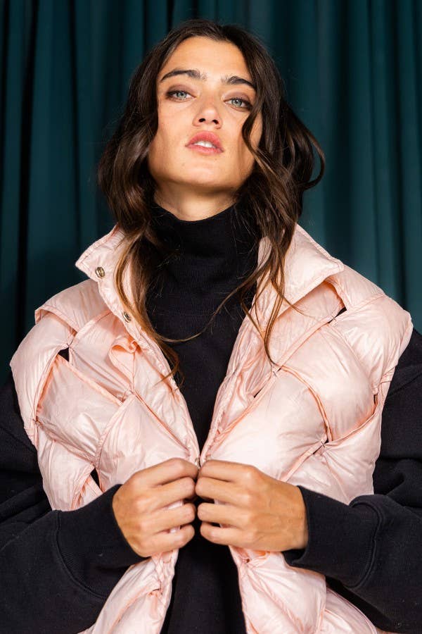 BUCKETLIST INC - Vente Veste sans manches – femme - Veste doudoune boutonnée IT204011