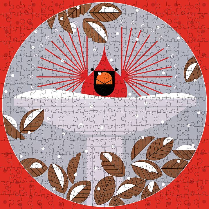 Pomegranate - Wholesale Puzzle - Adult - Charley Harper: B-r-r-r-r-rdbath 300-Piece Jigsaw Puzzle