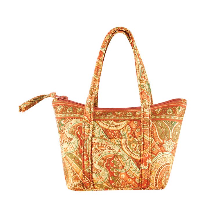 C&F Home - Wholesale Tote Bag - Women's - SALE Fall/Harvest Tangiers Orange Tote Bag 9.5" x 6"0