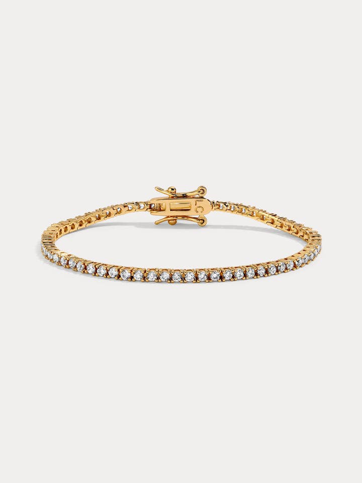 Bracelet de tennis Mini Amina pour la vente par Lili Claspe