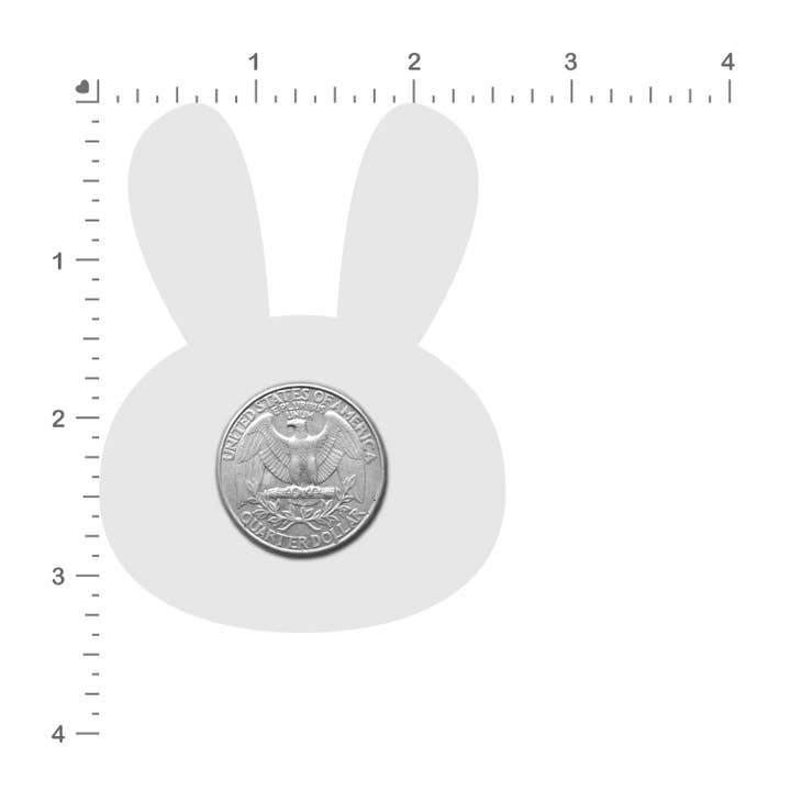 Pastease® – wholesale Nipple pasties – Women’s – Bunny: Glitter Pink Marshmallow Easter Rabbit Nipple Pasties3