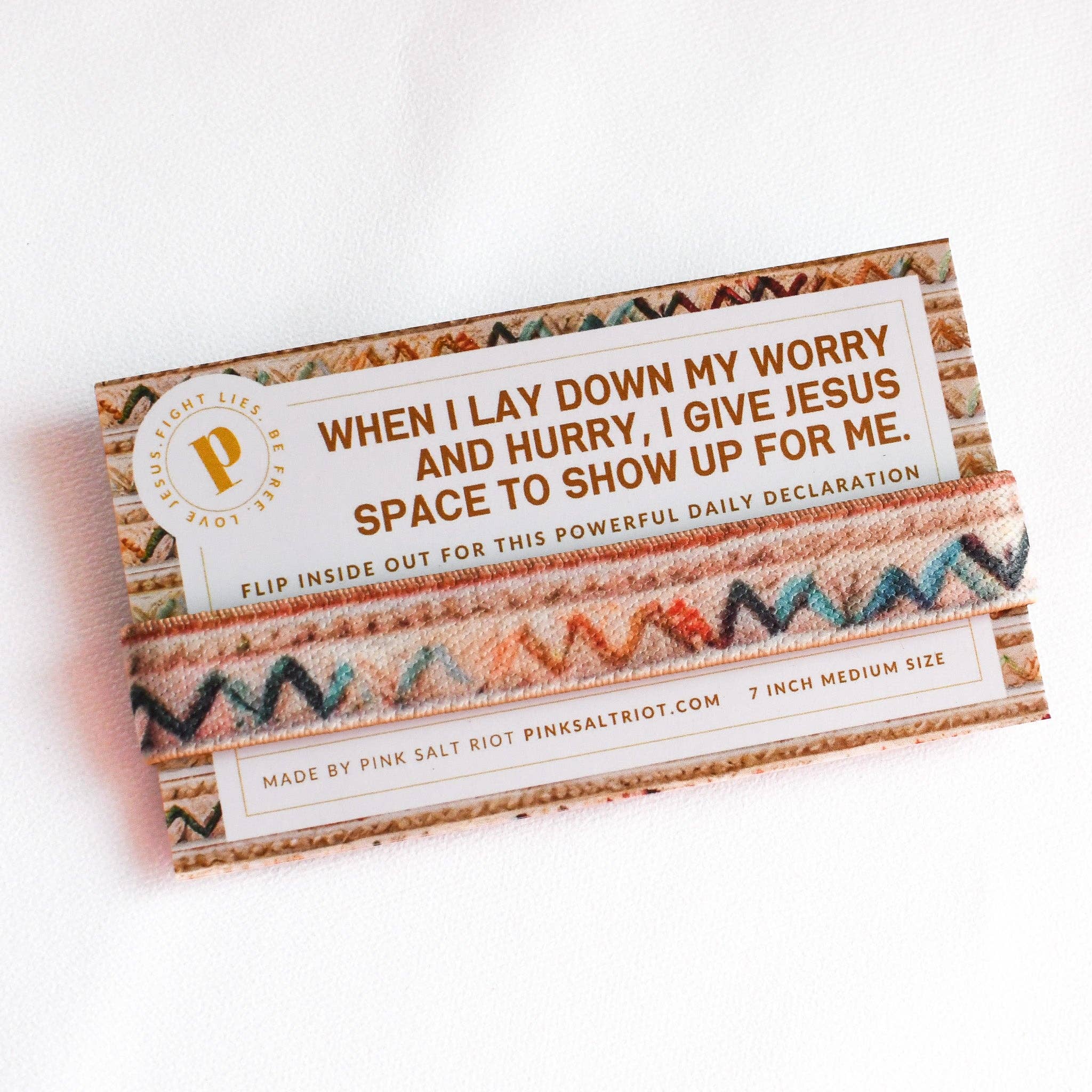 Pink Salt Riot - Wholesale Woven/Braided Bracelet - Give Jesus Space Women’s TruthBand2