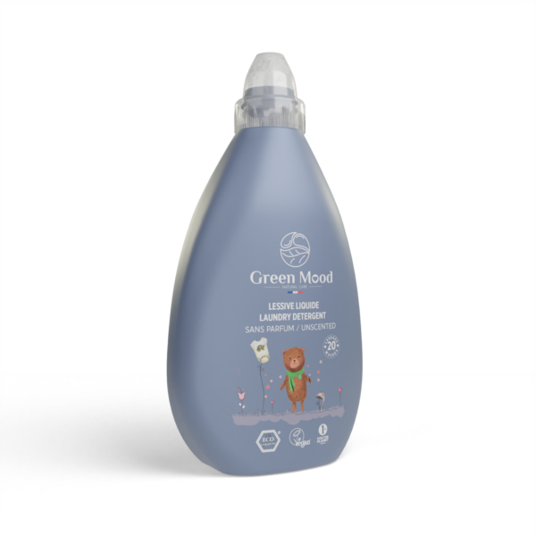 GREEN MOOD ORGANIC PRODUCTS FRANCE - Wholesale Liquid Laundry Detergent - Natural Liquid Laundry Detergent Special for Baby-Sensitive-Fragrance Free1
