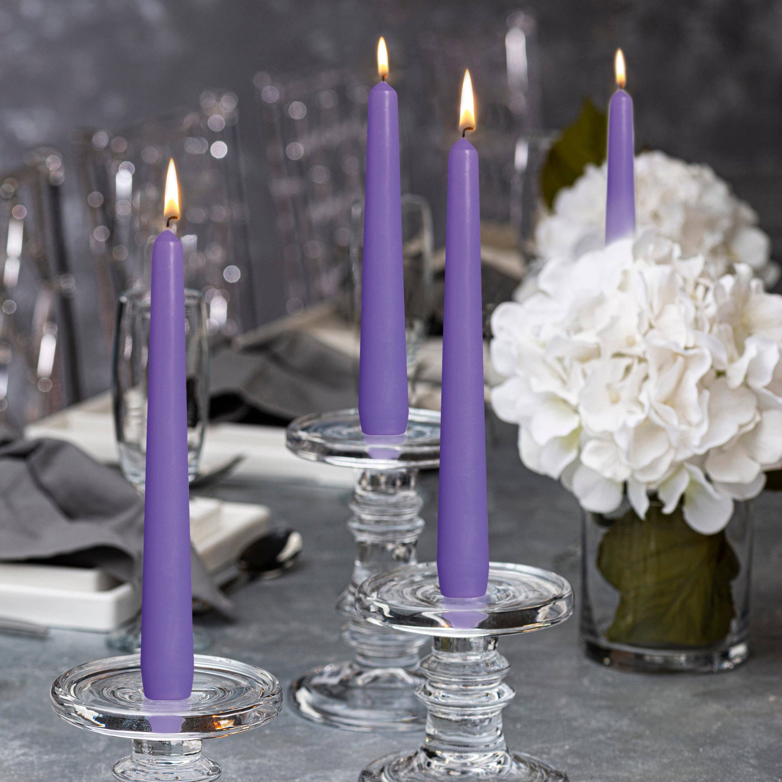 BOLSIUS – Engroshandel Stearinlys/lysestage – Høje 25 cm kegleformede lys, 10 stk. - Bryllup, dekorative, farvede og duftfri54