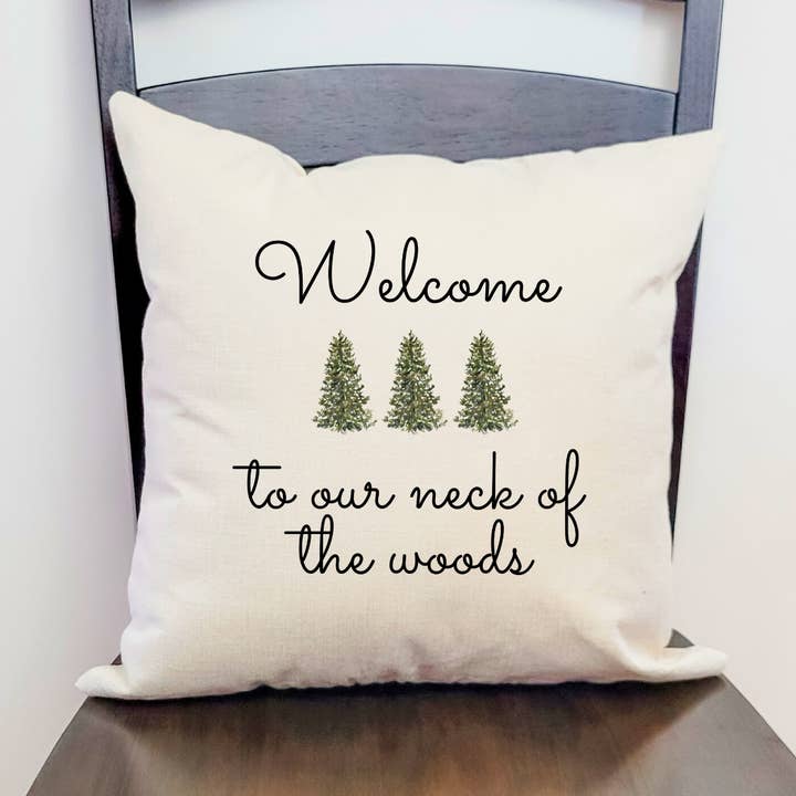 Our Neck of the Woods Pillow Cover for wholesale by Go Charlotte
