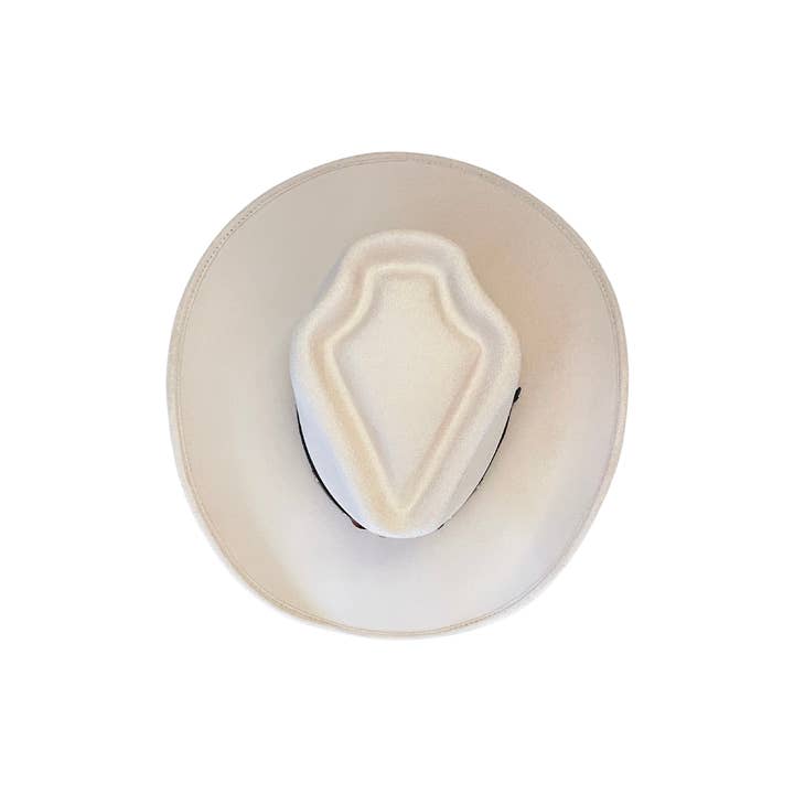 The Modern Cactus Co - Wholesale Cowboy Hat - Unisex - Vegan Suede Western Arrowhead Cowboy Hat w/ Leather Band1