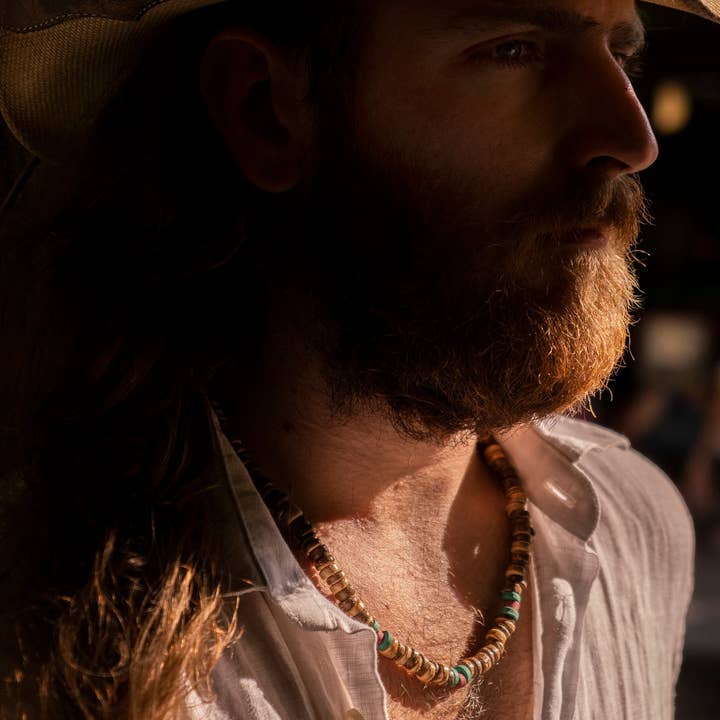 Gypsy Moon Arts - Wholesale Beaded/Pearl Necklace - Necklace for Men, Wooden Beads Necklace, Mens Jewelry