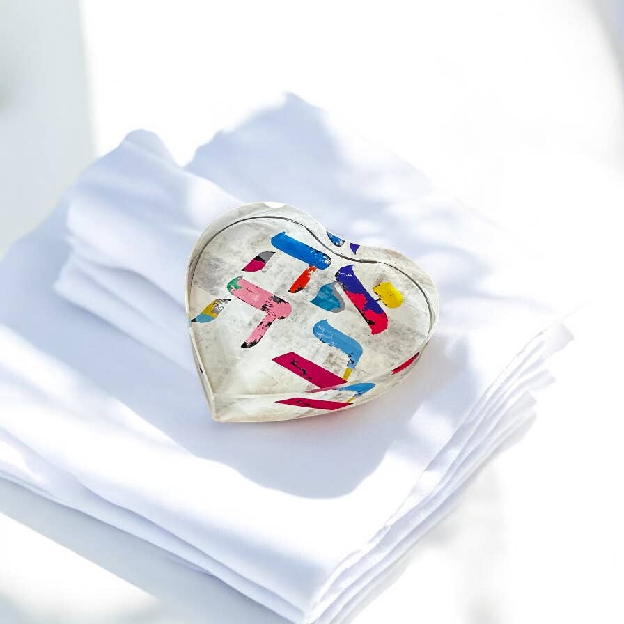 Resinate By KS / by KRISTIN SMITH - Wholesale Presse-papier - Ahava Kristallen Hart Papieren Gewicht Decor1