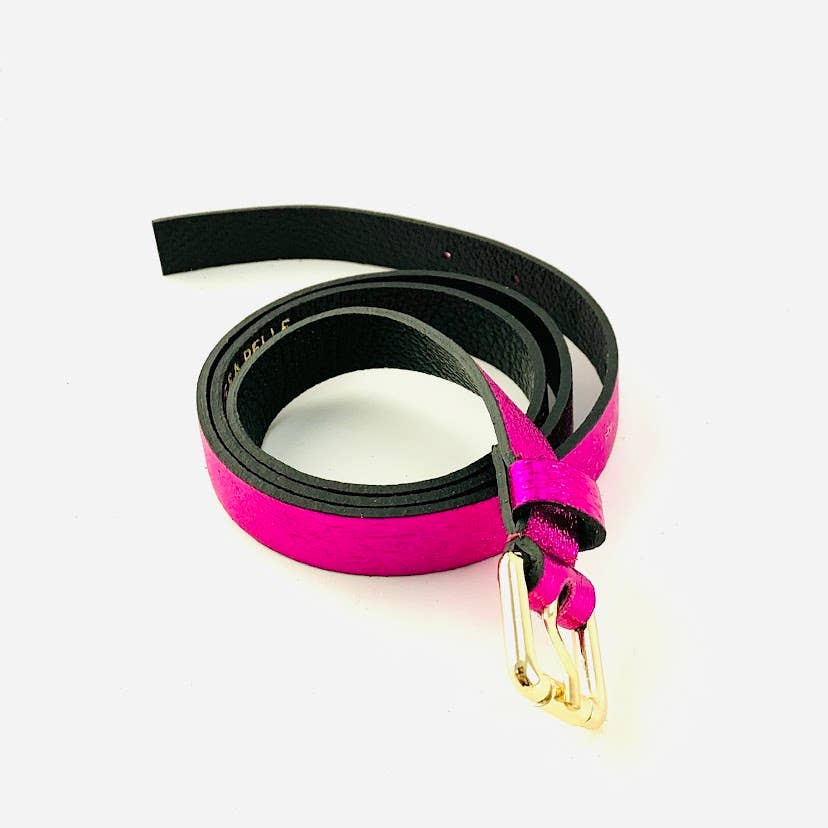 MILANO AMOUR - Vendita all'ingrosso Cintura - Donna - Cintura Laminata Minimal in Pelle8