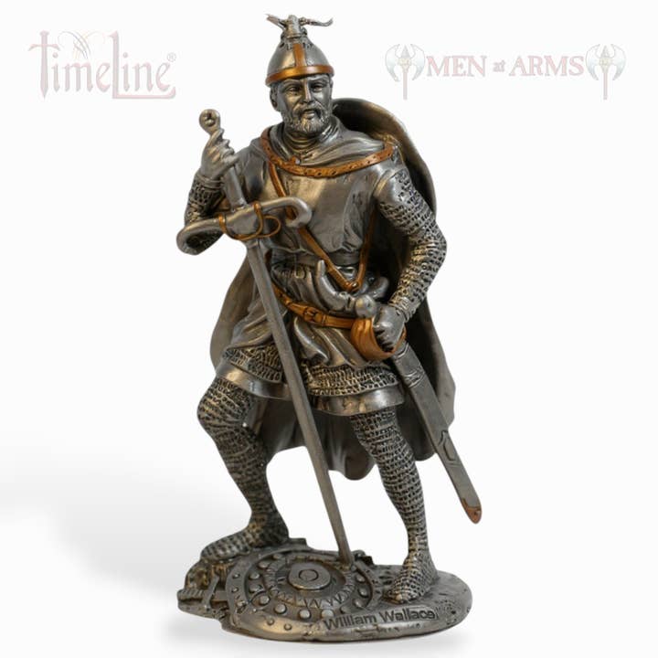 Metallriddarstaty - William Wallace för wholesale av Timeline Gifts Ltd