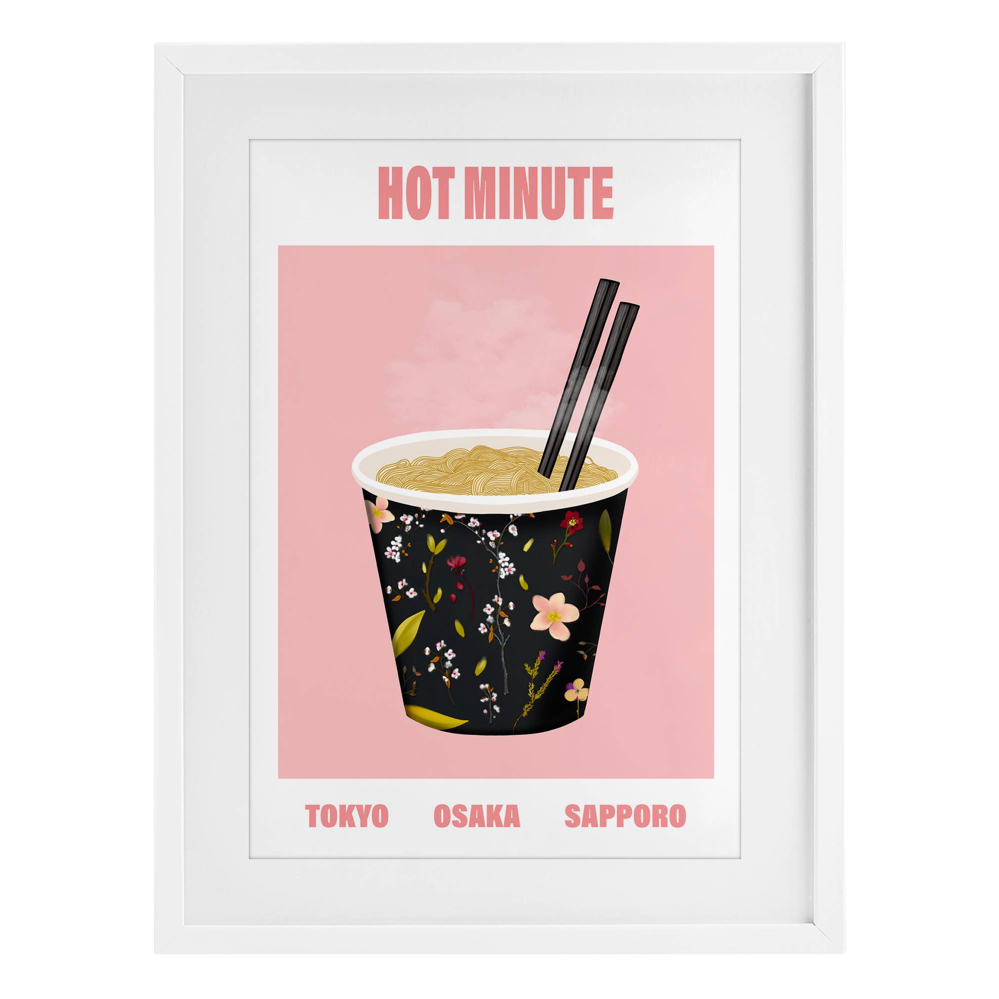 Stupell Industries - Wholesale Wall Sign - Hot Minute Cup of Noodles - Print Under Glass Wall Art13