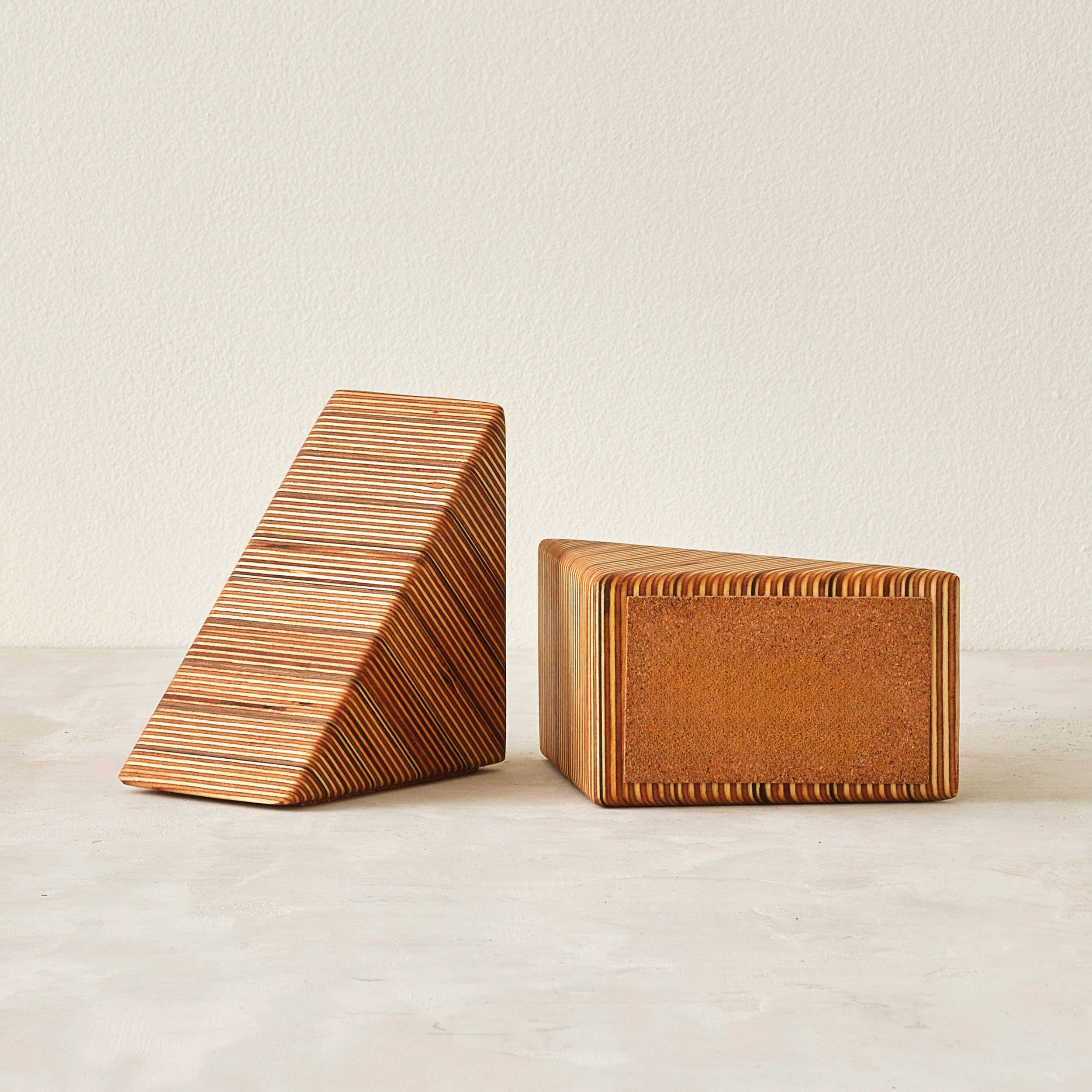 Relic Modern™ | Furniture & Objects - Wholesale Bookend - Modern Walnut & Baltic Birch Wood Bookends - Sold as a Pair1