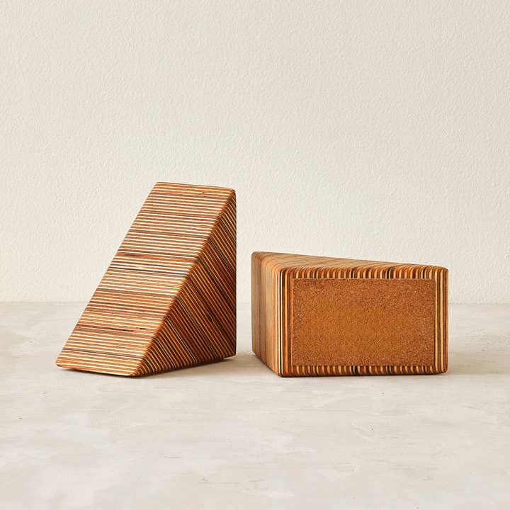 Relic Modern™ | Furniture & Objects - Wholesale Bookend - Modern Walnut & Baltic Birch Wood Bookends - Sold as a Pair1