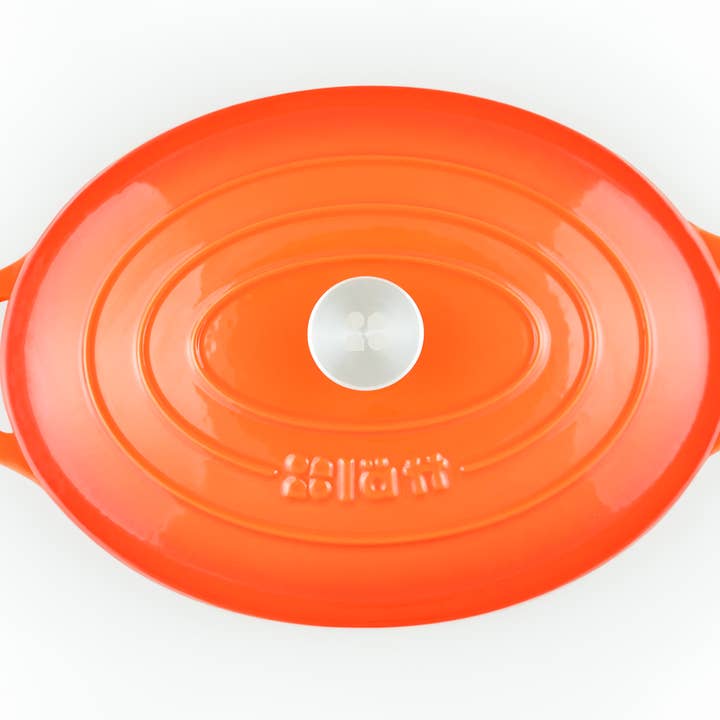 Lätt Home - Wholesale Cooking Pot - OVAL COCOTTE 33X11 CM 6 L ORANGE2