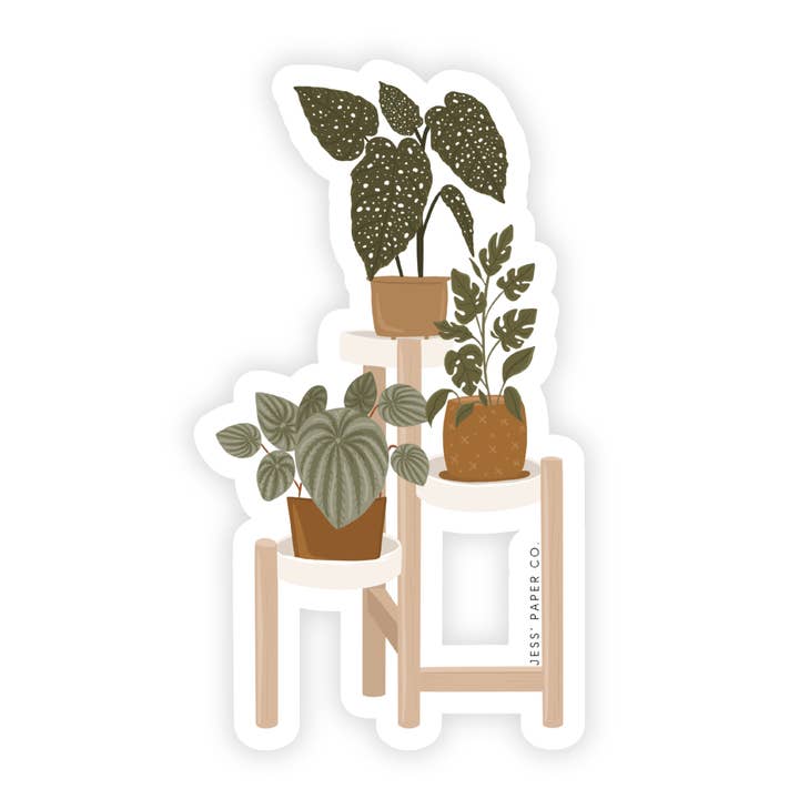 Autocollant support végétal pour la vente par Jess' Paper Co.