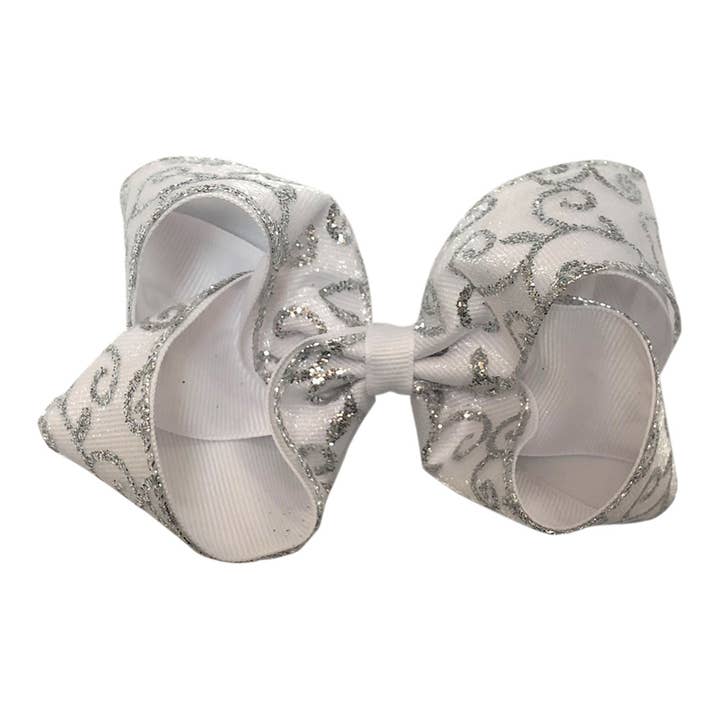 Traditioneller Glitzer Swirl Mittelgroß für den Großhandel von Bows For Belles, LLC