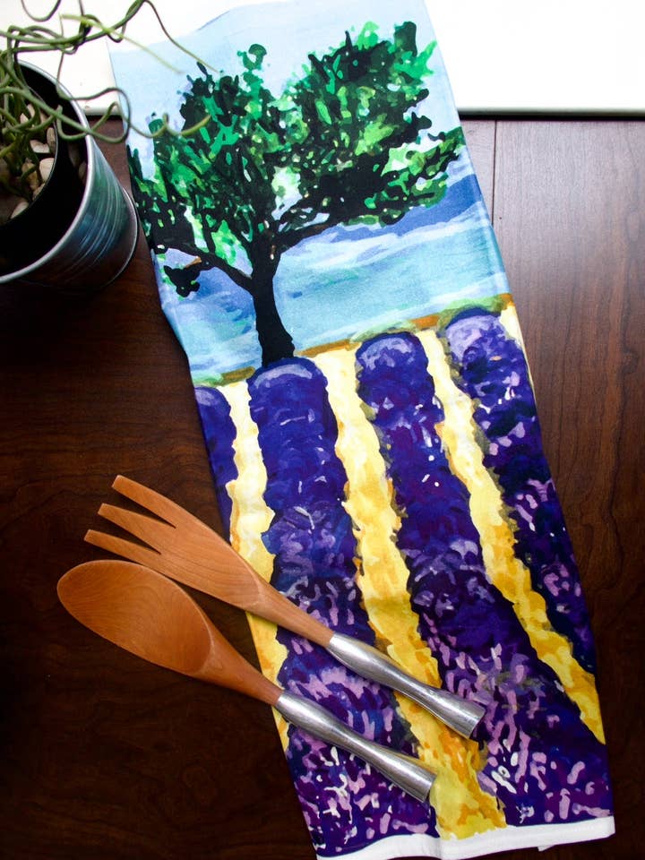 Geschirrtuch Provence Flour Sack für den Großhandel von PriyaOriginalsArt