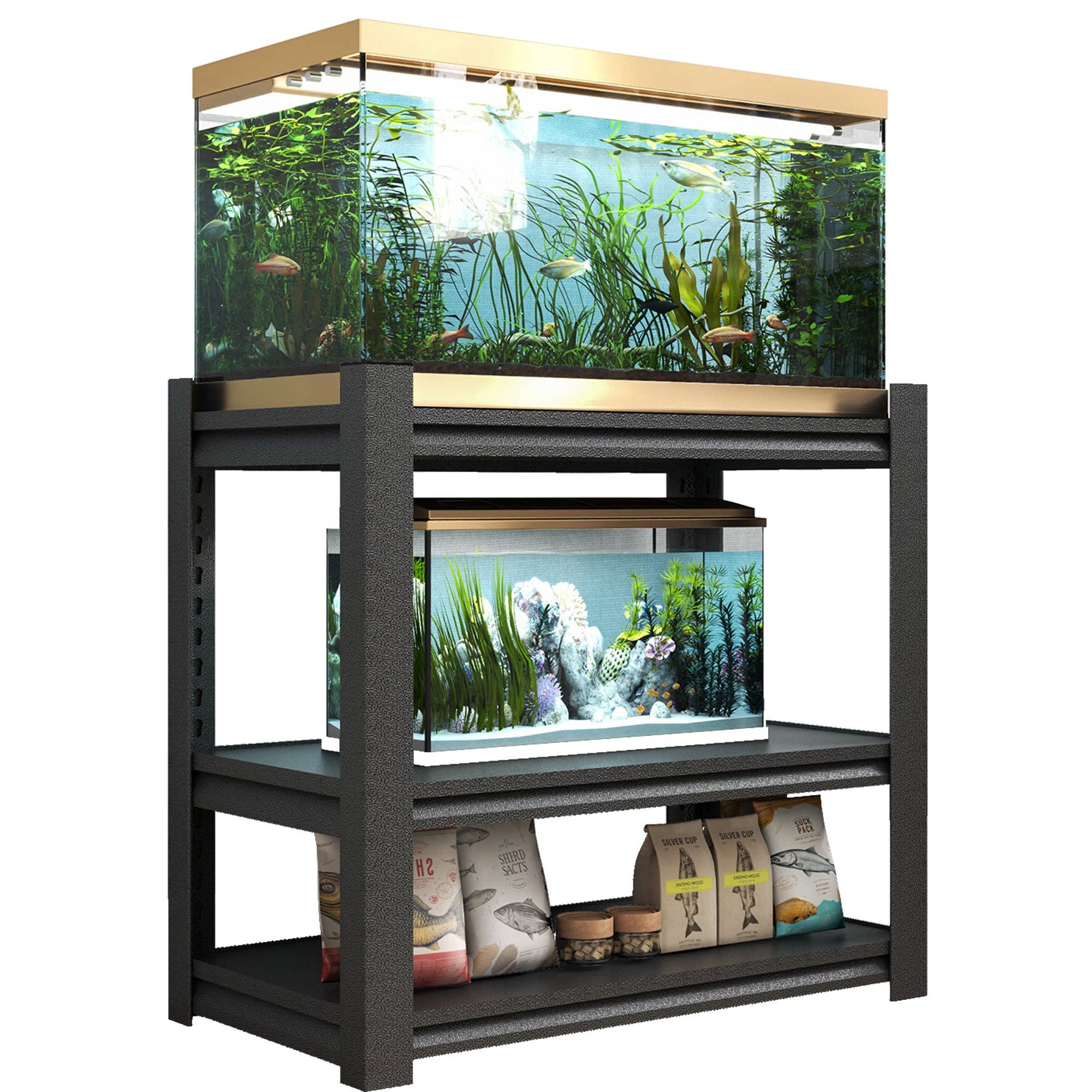 39F Inc. - Wholesale Free Standing Shelf - Metal Aquarium Stand for 20-30 Gallon Fish Tanks5