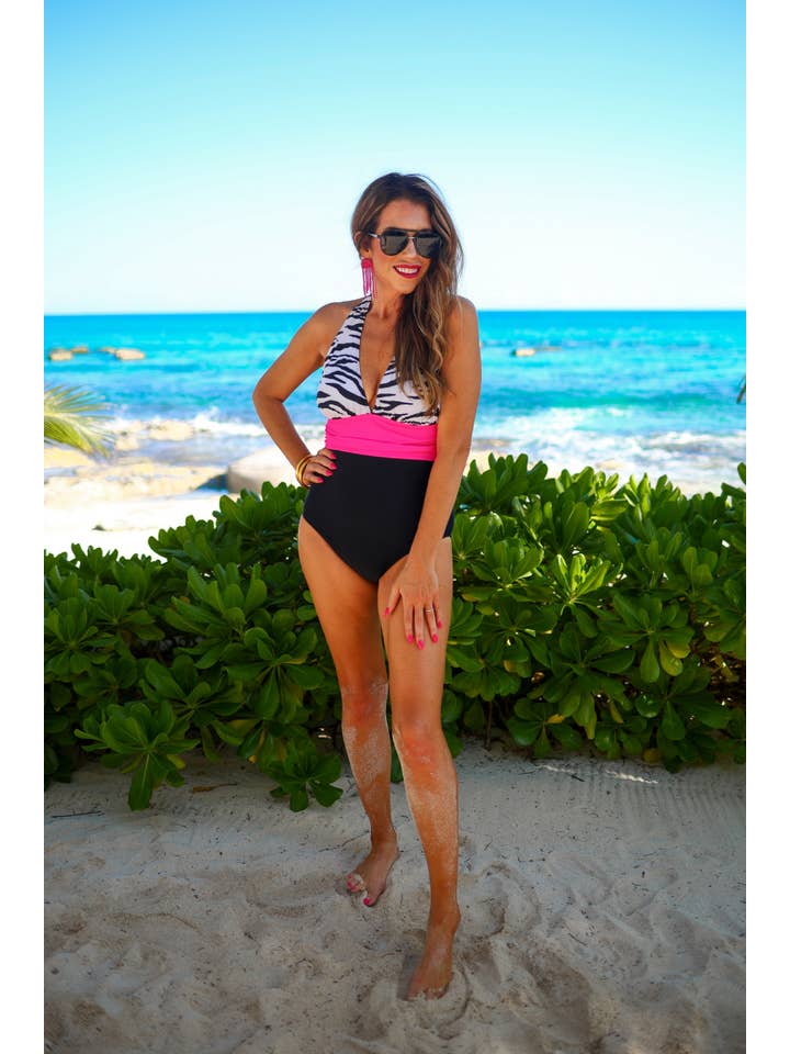 Jess Lea - Wholesale One Piece Swimsuit - Women's - Vacation Cove Halter Swimsuit16