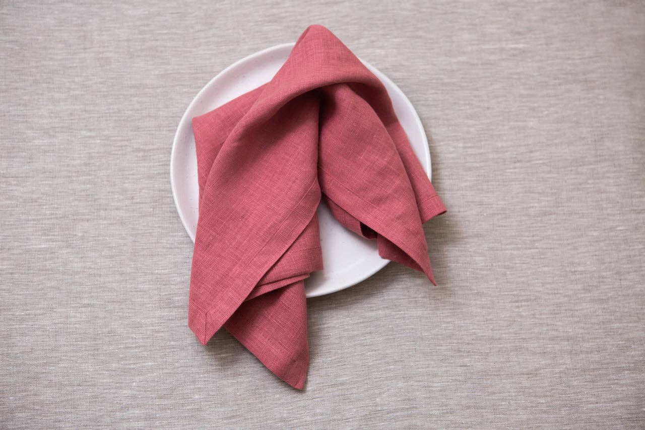 CoolLinen - Vente Serviettes de table en tissu - Serviettes en lin biologique de couleurs variées. Taille DÎNER.22