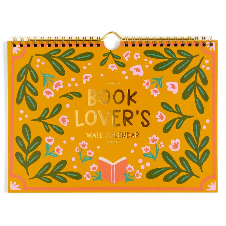 Pippi Post - Wholesale Calendar - Book Lover's 2025 Spiral Wall Calendar