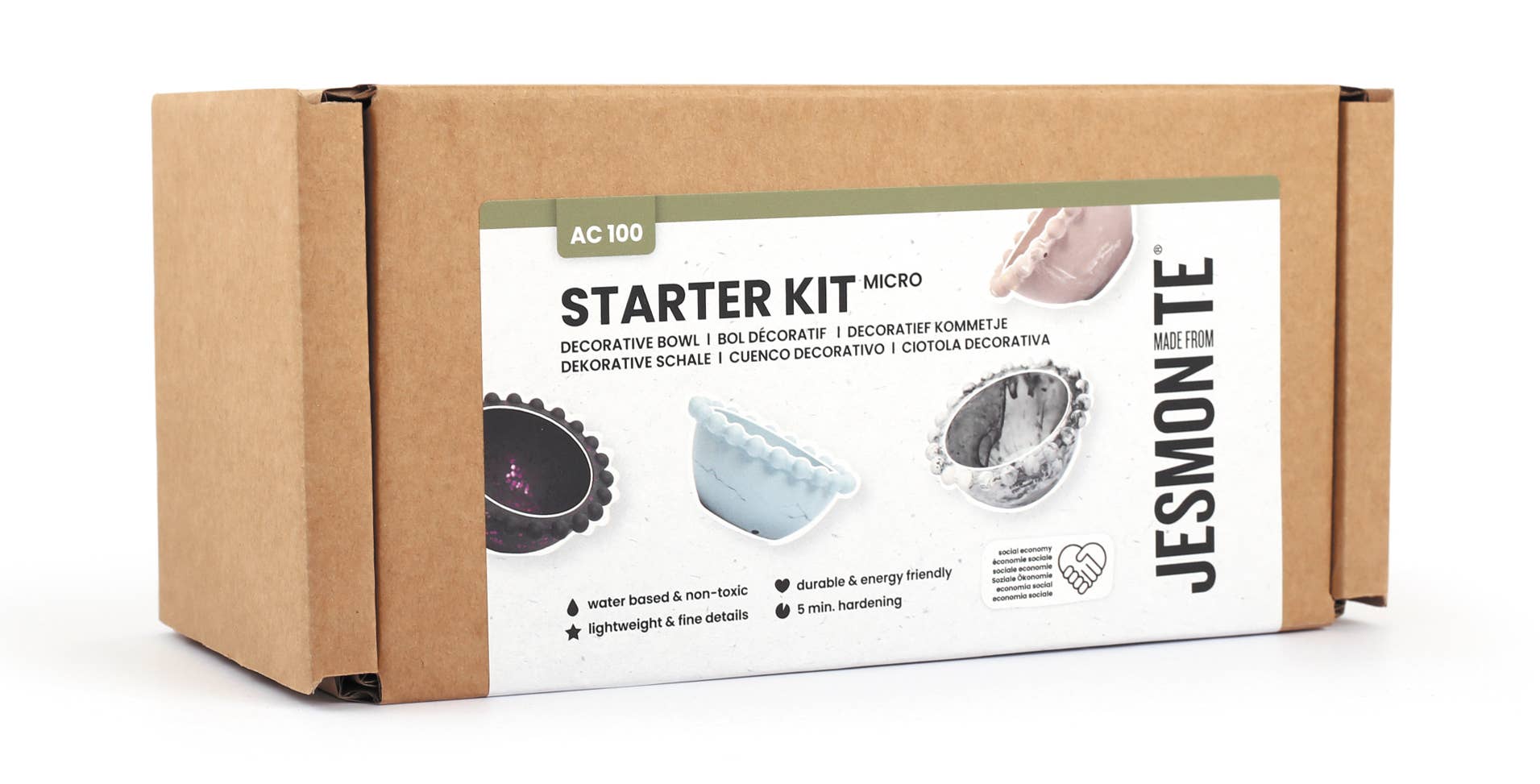 Graine Créative – Großhandel Bastelzubehör – JESMONITE AC100 Set – Dekoschalen zum Selbermachen1