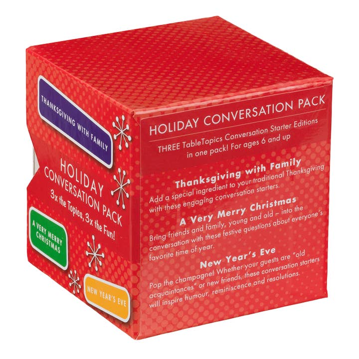 TableTopics - Wholesale Card Game - TABLETOPICS HOLIDAY CONVERSATION PACK - Conversation Cards1