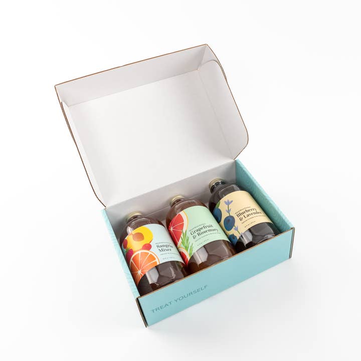 Wood Stove Kitchen - Wholesale Cocktail Mix/Syrup - Summer Survival Cocktail Kit - 3 Bottles5