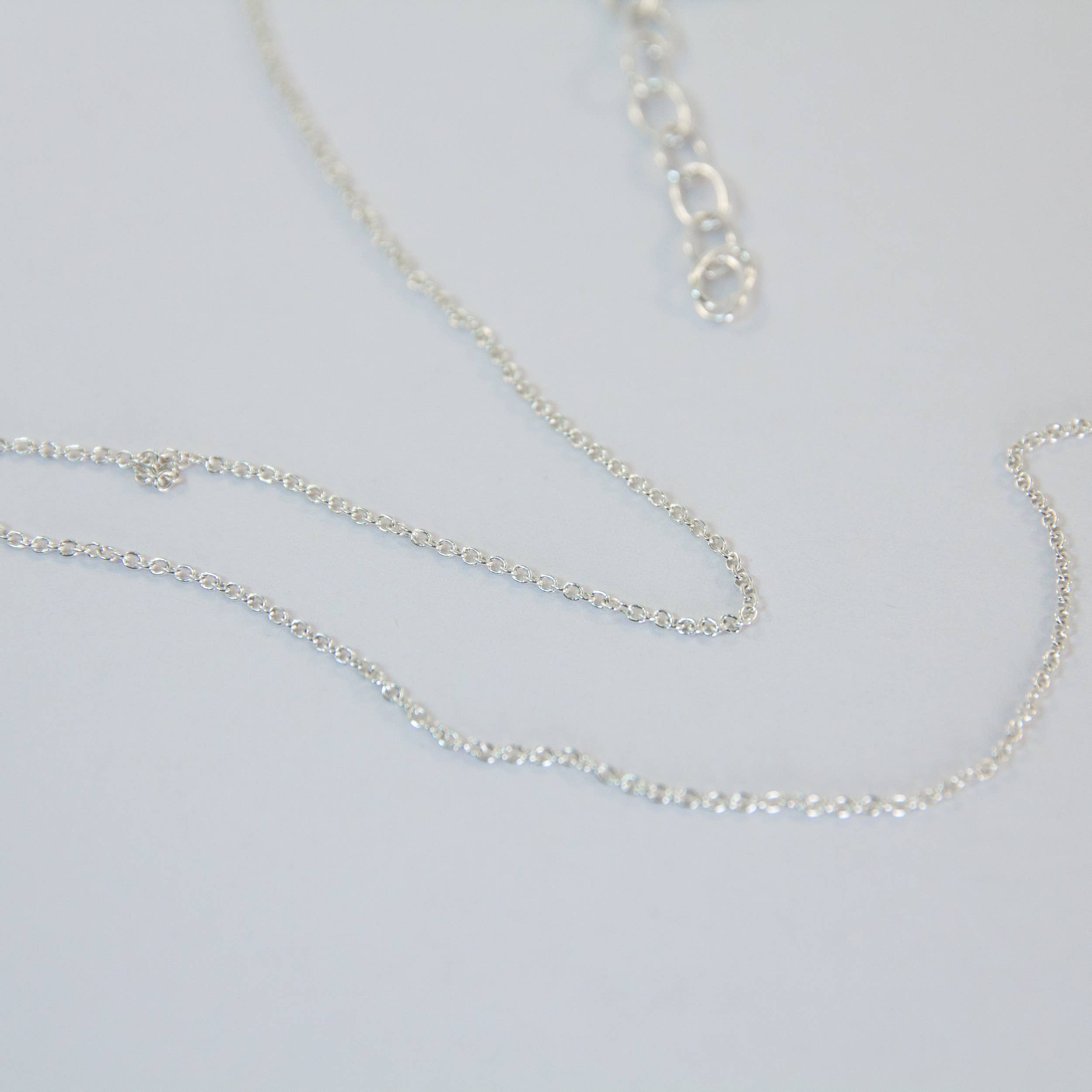 Ajmer by Jodi - Wholesale Link & Chain Necklace - Adjustable 16-18 inch sterling silver cable chain2