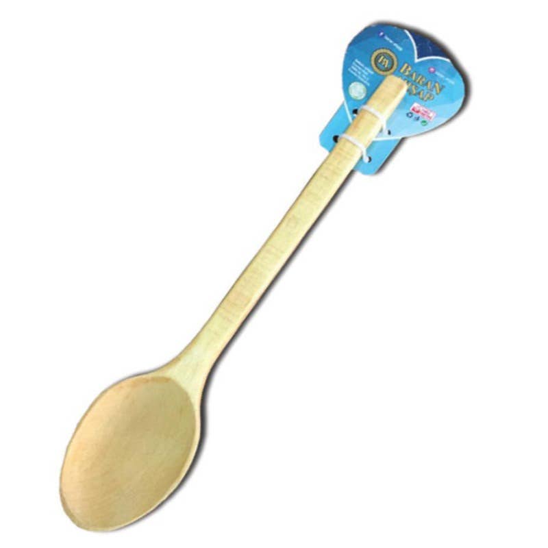 Hakan - Vendita all'ingrosso Mestoli - Mestolo singolo in legno lucido 13,8" (35 cm)1