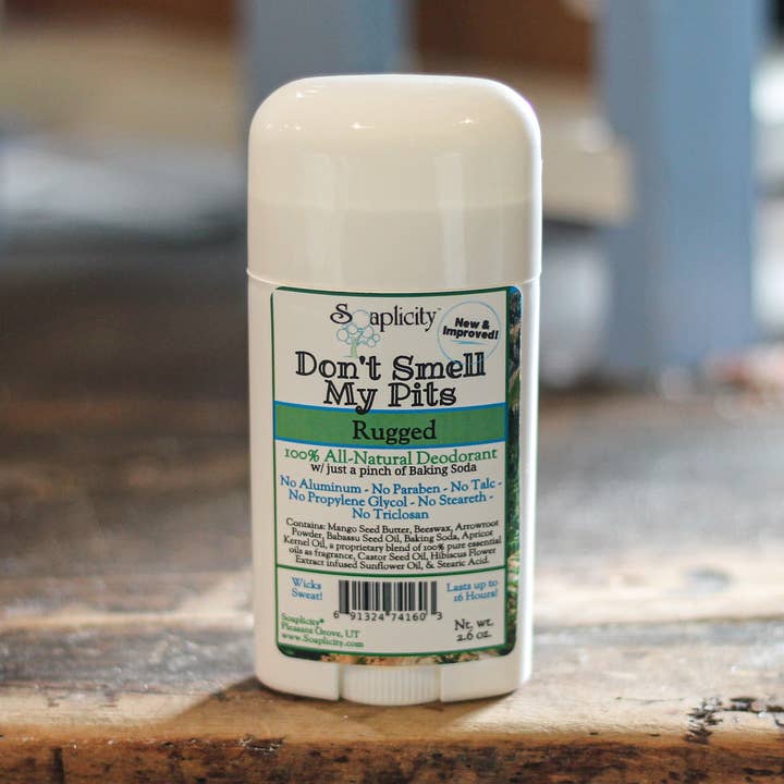 Don't Smell My Pits Natural Deodorant - Rugged for wholesale by Soaplicity