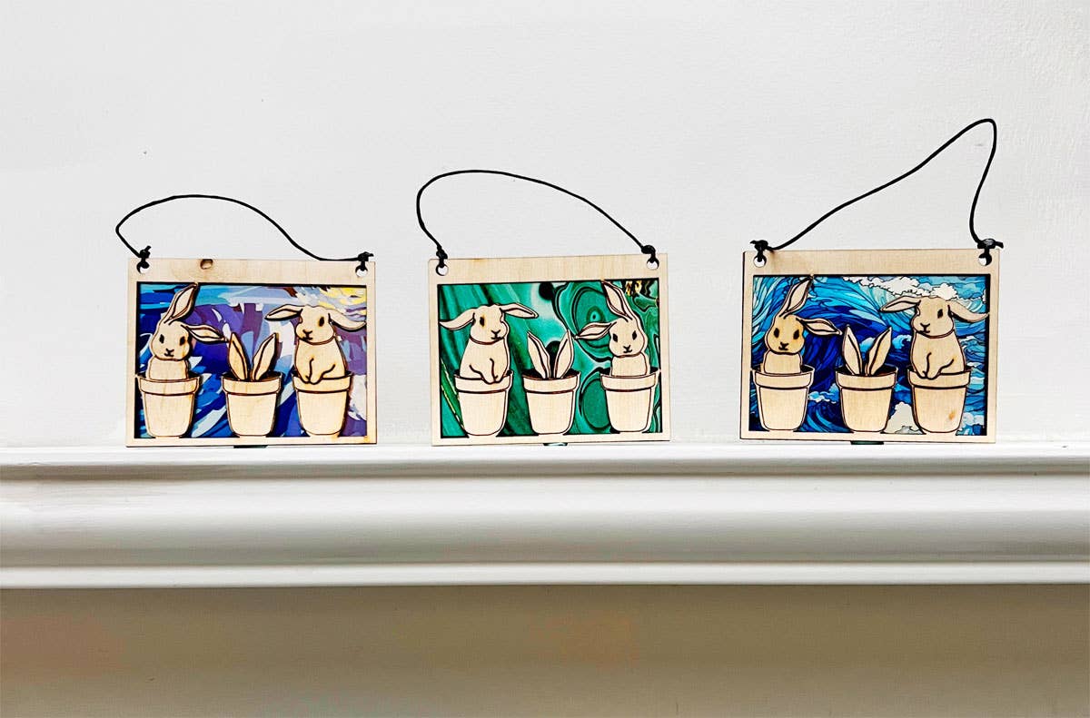 Squirrel Tacos Papercuts - Wholesale Ornament - Bunny Rabbit Tree Ornament - Gardener Christmas Gift1