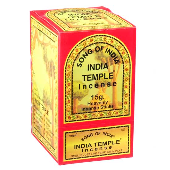 R. Expo/Song of India – wholesale Incense – India Temple Incense 15g - Dispaly of 242
