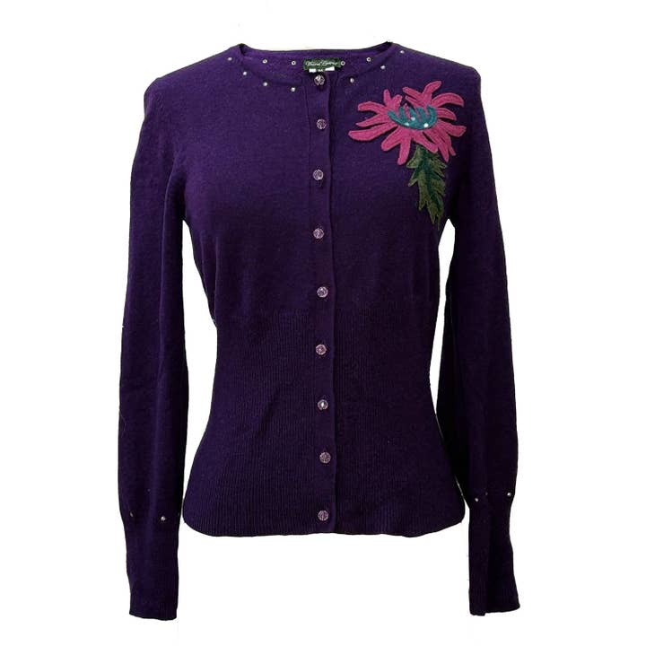 Krysantemumkofta-Lila för wholesale av Deborah Lindquist