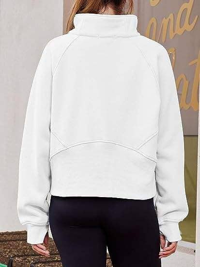 Queen Fashion - Wholesale Blouse - Women's - dove funnel neck half zip9