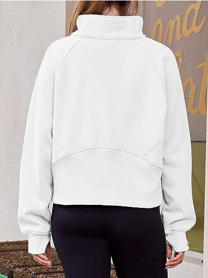 Queen Fashion - Wholesale Blouse - Women's - dove funnel neck half zip9