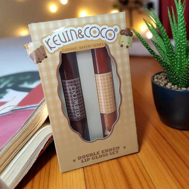 Passion Parfumée - Wholesale Lip Gloss - DOUBLE GLOSS CARAMEL BAKERY SET KEVIN & COCO2