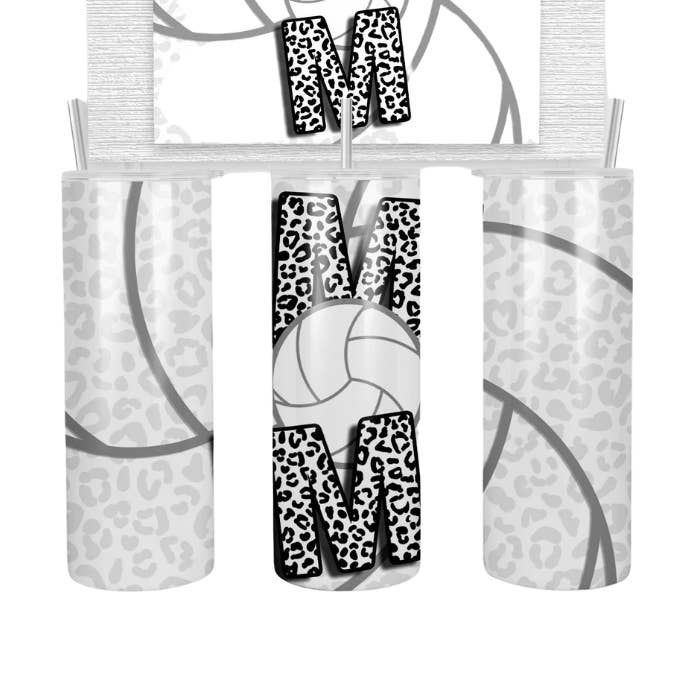 Volleyball Mom - 20 oz Tumbler for wholesale by Farmtown Printing Company