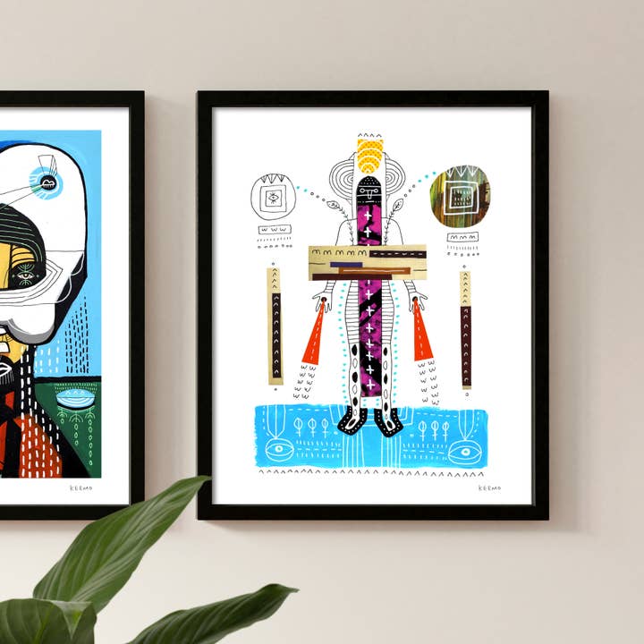 Keemo Gallery - Wholesale Art Print - Modern Abstract Art Print Wall Colorful Decor Gift Unique1