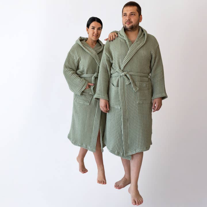 Vivamaison – Engroshandel Morgenkåbe - Unisex – Premium Vaflet Bomuld Badekåbe, Unisex Spa Komfort135