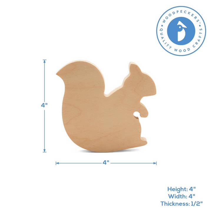 Woodpeckers Crafts - Wholesale Cutouts - Chunky Squirrel2