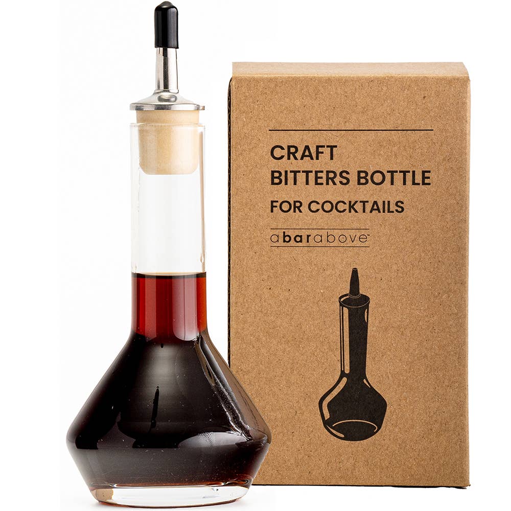 A Bar Above – wholesale Garnishing tool – Bitters Bottles, Glass: Single Pack or Set of 37