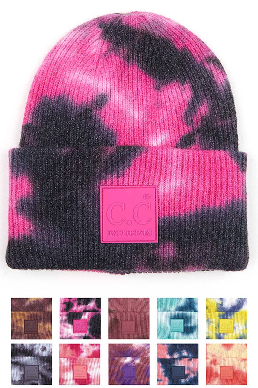 tie dye cc beanie